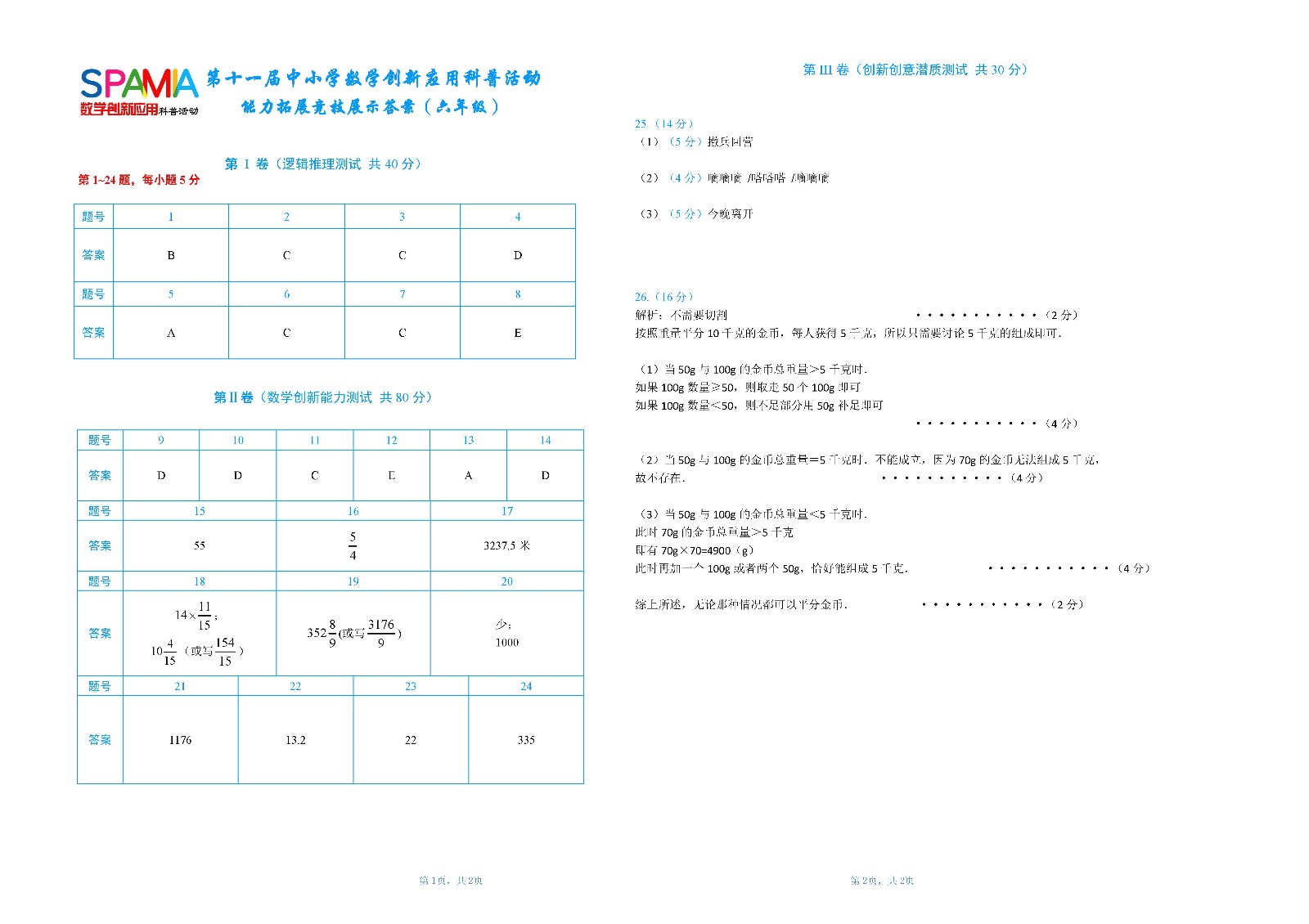 六年级复赛答案       第十一届中小学数学创新应用大赛（网站）.jpg